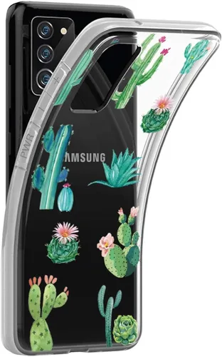 Vista 2 de Funda de teléfono para Galaxy Note 20 5G, Samsung Note 20 para niñas y mujeres, TPU suave y transparente, a prueba de golpes, funda protectora Cactus