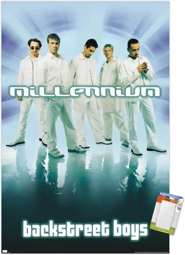Vista 14 de Trends International Backstreet Boys - Póster de pared del milenio, 22.4 pulgadas de largo x 14.7 pulgadas, versión enmarcada en madera de granero
