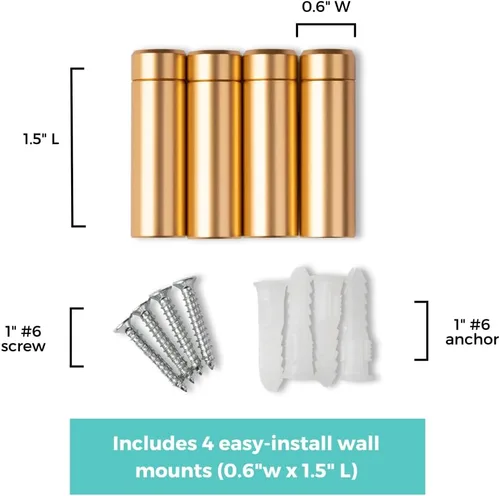 Vista 5 de Wexel Art - Marco flotante acrílico de doble panel de 10 x 12 pulgadas para obras de arte y fotos de 5 x 7 pulgadas, con herrajes dorados