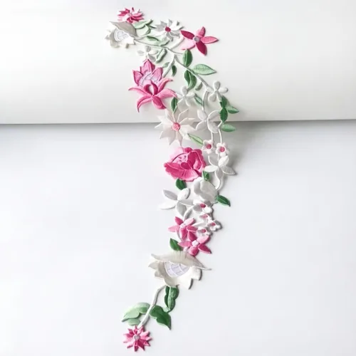 Vista 19 de 1 par de parches de peonía azul, apliques de flores para ropa de bricolaje, jeans Parches florales suaves para accesorios de ropa, decoración