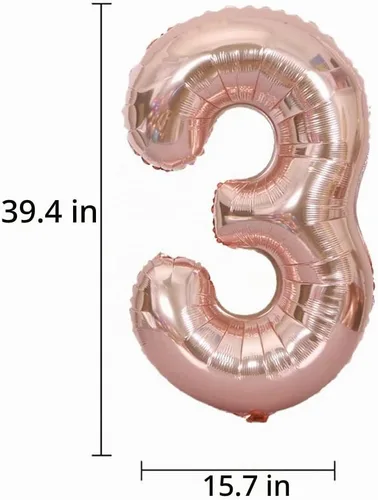 Vista 5 de Decoración de cumpleaños número 38, globos de papel de aluminio, globos de látex para fiesta de cumpleaños de 38 años, globos de helio, globos