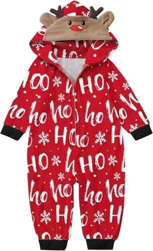 Vista 4 de IFANd Pijamas de Navidad para la familia, conjunto de pijamas a juego, ropa clásica de Navidad a cuadros para adolescentes, mujeres y hombres