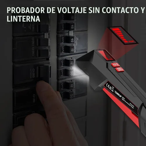 Vista 5 de Kit de buscador de disyuntores con LCD, probador de salida GFCI, buscador