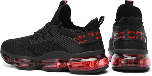 Vista 5 de Kapsen - Zapatos deportivos para hombre con amortiguación de aire, ideales para correr, tenis, caminar, gimnasio y trotar