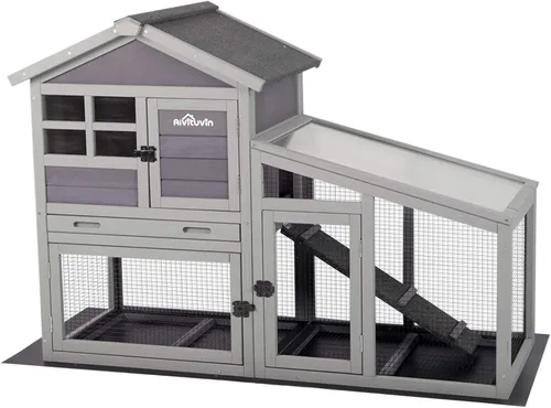 Vista 10 de Aivituvin - Corral para conejos, corral para mascotas, jaula para animales pequeños con forro impermeable - Corral extensible