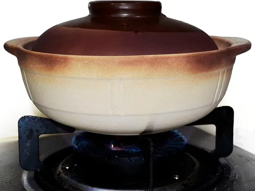 Vista 8 de Cuencos de cazuela de sopa de cebolla francesa Vajilla Retro Arcilla Cerámica con Tapa Cocinar Sopa Shaguo (mango DR19cm)