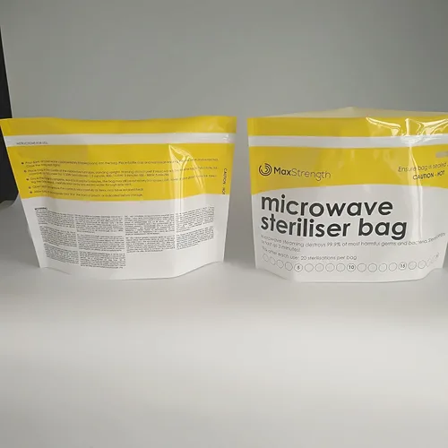 Vista 9 de Max Strength Pro Bolsas esterilizadoras de vapor para microondas, 20 unidades para biberones, chupetes, mordedores, piezas de extractor de leche
