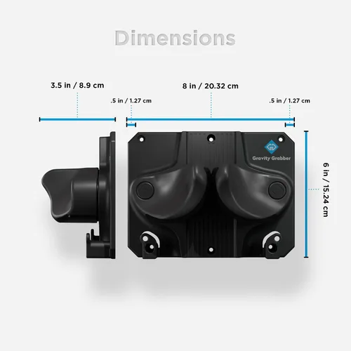 Vista 6 de Gravity Grabber La estantería de pared definitiva para esquís y tablas de snowboard - Se adapta a cualquier esquí o tabla de snowboard - Guarda tus