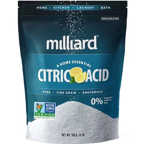 Vista 8 de Milliard Ácido cítrico de 5 libras, 100% puro, grado alimenticio, proyecto verificado sin OMG (5 libras)