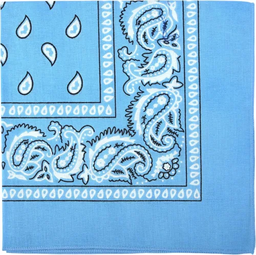 Vista 49 de Motique Accessories Bandana de algodón de 22 pulgadas con estampado cachemira
