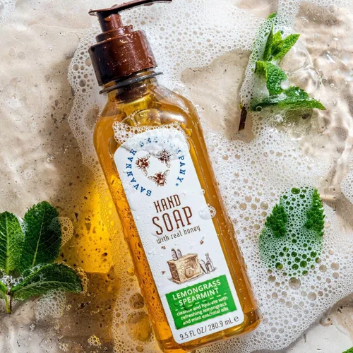 Vista 4 de Savannah Bee Company Jabón líquido para manos - Jabón de manos natural con aceites esenciales