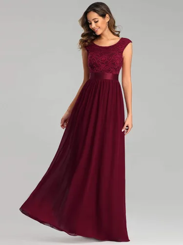 Vista 4 de Ever-Pretty Vestidos de dama de honor fruncidos con cintura imperio para mujer 0646