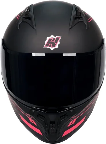 Vista 6 de HAX Obsidian Pro Full Face Dual Visor Adult Motorcycle Helmet for Motorbike Street Bike with Pinlock Ready DOT Approved