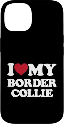 Vista 4 de iPhone 16 I Love My Border Collie - I Heart My Border Collie Case
