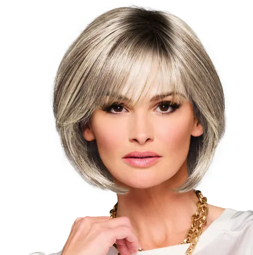 Vista 27 de Raquel Welch Made You Look Chin-Length Chic Bob, 100% atado a mano por ropa de pelo, gorra pequeña promedio, RL10/12 castaño iluminado por el sol