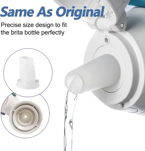 Vista 2 de Boquilla de Botella de Agua de Repuesto para Botella Brita - Paquete de 3 Válvulas de Mordida de Silicona de Repuesto Compatibles con Botella