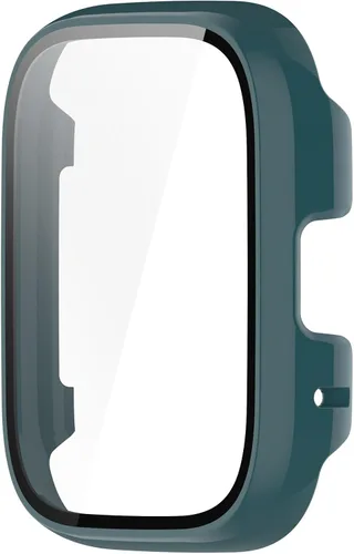 Vista 4 de Funda protectora compatible con Redmi Watch 3 Active/Redmi Watch 3 Lite, carcasa rígida de policarbonato templado de vidrio ultrafino, cubierta