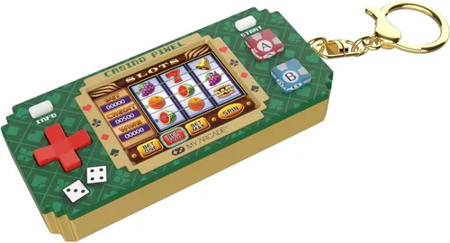 Vista 3 de My Arcade Casino Pixel: Videojuego de casino, Juegos de casino, Llavero portátil Arcade, Póker, Máquina tragamonedas