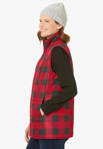 Vista 4 de Woman Within Chaleco acolchado de talla grande para mujer