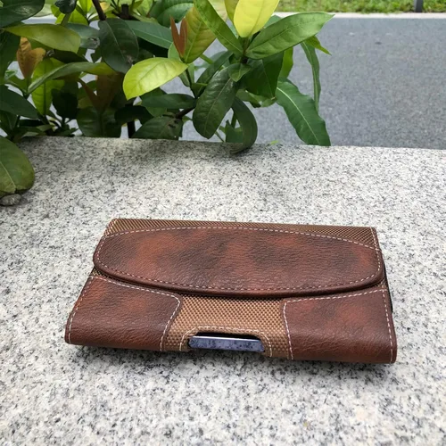 Vista 6 de Funda de cuero para teléfono con trabilla para cinturón para iPhone 16 Pro 15 Pro 14 Pro, 13 Pro, 12, 11, Xr, Galaxy S23, S22, S21 FE, S21, S20