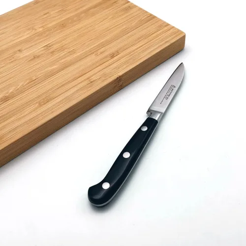 Vista 2 de MATTSTONE HILL - Cuchillo de cocina pequeño de 3.15 pulgadas, cuchillo de pelar, acero alemán, mango de triple remache