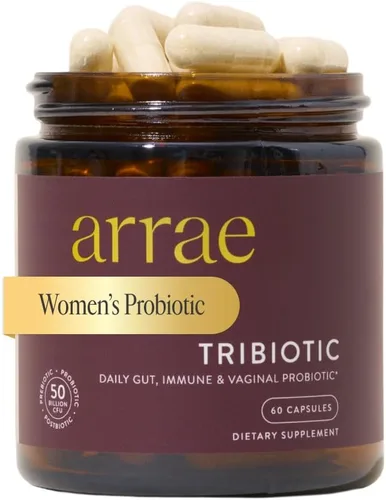 Vista 8 de Arrae Tribióticos, probióticos para mujeres, apoyo para el equilibrio del pH vaginal, intestino, inmune y salud femenina, prebióticos, probióticos