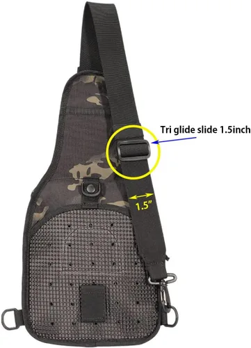 Vista 6 de Deslizador de tres deslizamientos, correa de hebilla deslizante de plástico resistente para correa de mochila