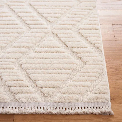 Vista 4 de SAFAVIEH Urban Collection - Alfombra de pasillo de 6 pies, color marfil, diseño moderno, ideal para zonas de alto tráfico en pasillo, baño y cocina
