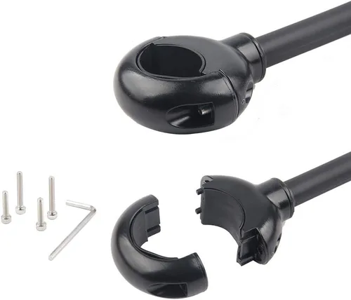 Vista 4 de Espejo para bicicleta giratorio y ajustable con lente de gran angular, espejo convexo retrovisor inastillable universal para bicicleta