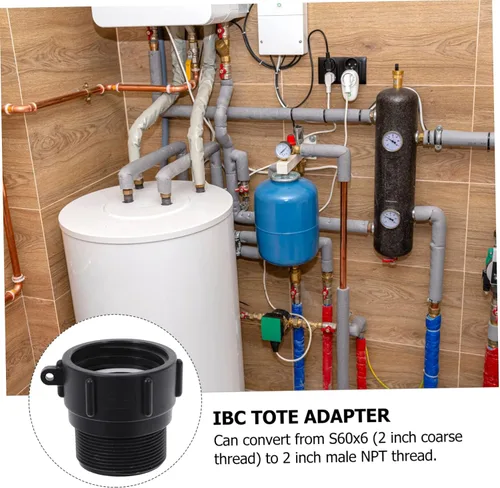 Vista 6 de Adaptador de asas Ibc resistente a Npt Conector con junta de tanque Ibc duradero para conexión a prueba de fugas y compatibilidad de manguera