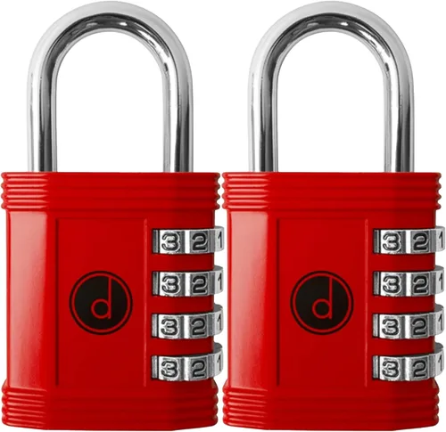 Vista 6 de Candado: cerradura de 4 dígitos de combinación para lockers de gimnasios, deportes, escuelas & empleados, aire libre, vallas y almacenamientos. Todo