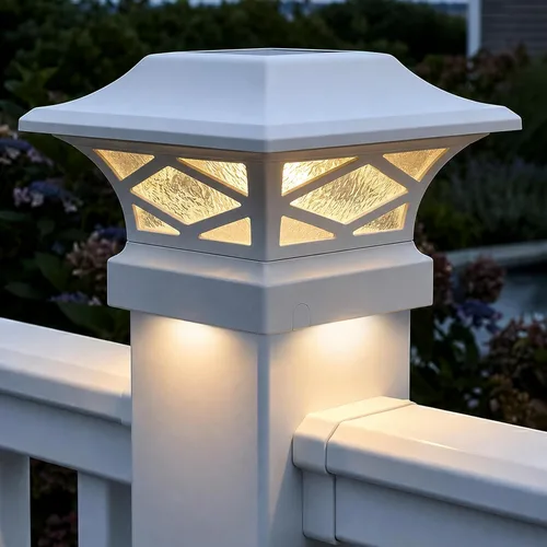Vista 2 de Classy Caps SLK807W Kingsbridge - Tapa solar con doble iluminación blanca