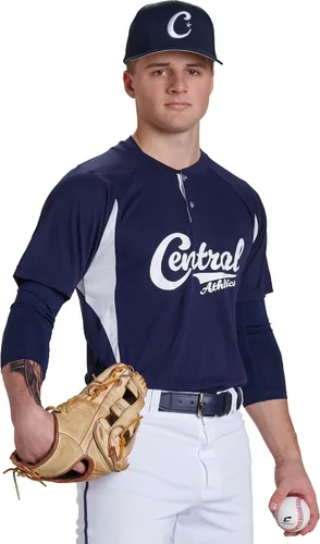 Vista 2 de Champro Unisex Adult Clean-up 2-Button Baseball Jersey