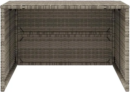 Vista 8 de vidaXL Robot cortacésped garaje gris 33.9"x35.4"x20.5"/22.4" Poly Rattan