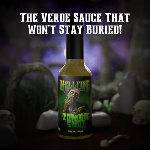 Vista 5 de Hellfire Hot Sauce Paquete de regalo: paquete variado de salsa picante gourmet con 4 sabores aterradores para fiestas o regalos