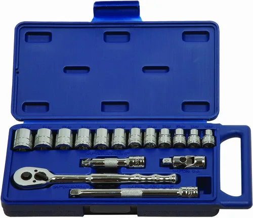 Vista 3 de Williams JHW50663 Juego de herramientas de 15 piezas de 3/8 pulgadas con caja compacta - SAE de 6 puntos