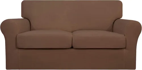 Vista 41 de Easy-Going Funda de sofá suave y elástica de 3 piezas para perros, funda de sofá lavable para sofá de 2 cojines separados, protector elástico