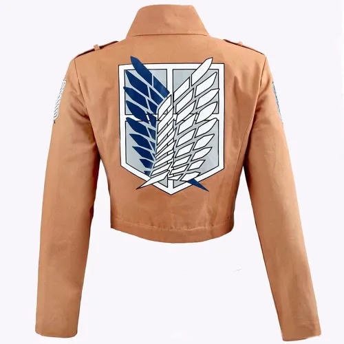 Vista 3 de Angelaicos Chaquetas caqui unisex de manga larga