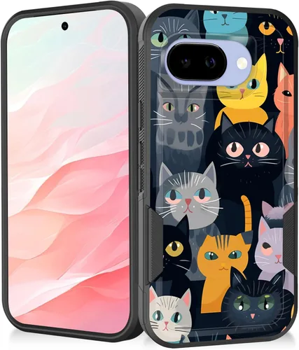 Vista 34 de Funda para Pixel 11 Pro XL, resistente de doble capa híbrida de policarbonato duro de goma suave a prueba de golpes para Google Pixel 11 Pro XL 6.8