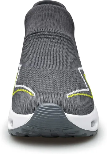 Vista 3 de YHOON - Calzado deportivo de mujer para caminar, tenis sin cordones fáciles de poner, para enfermeras, con malla y cámara de aire, casuales, tenis