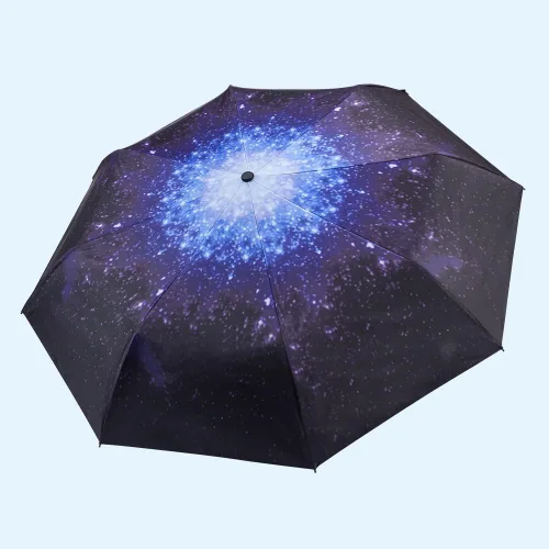 Vista 2 de NOOFORMER Paraguas compacto de viaje para sol y lluvia, ligero, pequeño, resistente al viento, impermeable, plegable, con 95% de protección UV