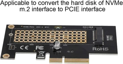 Vista 4 de SK4 PCIE 3.0 x 4 NVMe Tarjeta adaptadora para NVMe m.2 SSD PCIE x 4 x 8 x 16 ranuras
