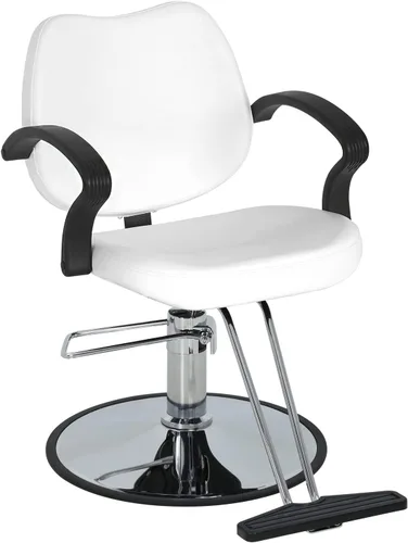 Vista 8 de NChanmar Silla de peluquería para peluquería, silla de peluquería, bomba hidráulica, sillas giratorias de corte de pelo para belleza, spa