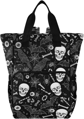 Vista 31 de Emelivor Bolsa de pañales con diseño de panal de abejas, con bolsillos aislados, bolsa organizadora de pañales para niños y niñas, unisex