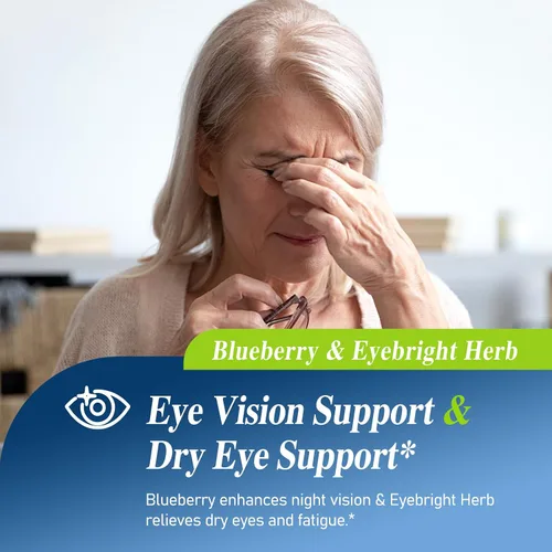 Vista 9 de Gotas de extracto de arándanos con luteína y zeaxantina para la salud ocular