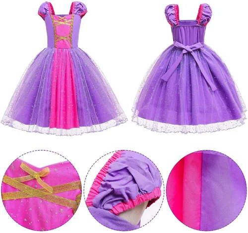 Vista 3 de GC Disfraz de princesa para niñas pequeñas disfraz de fiesta de cumpleaños cosplay