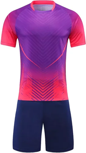 Vista 3 de Camiseta de fútbol para niños, camiseta y pantalones cortos de entrenamiento para equipo deportivo
