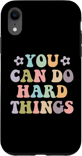 Vista 25 de Inspirational Women's Graphics - You Can Do Hard Things Case for iPhone 16