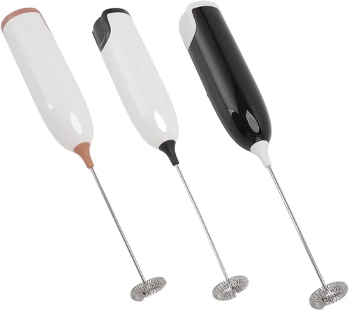 Vista 9 de Espumador de leche eléctrico de mano para café, batidor de leche automático de mano para agitar, bar, cocina, bebida, capuchino, latte, matcha