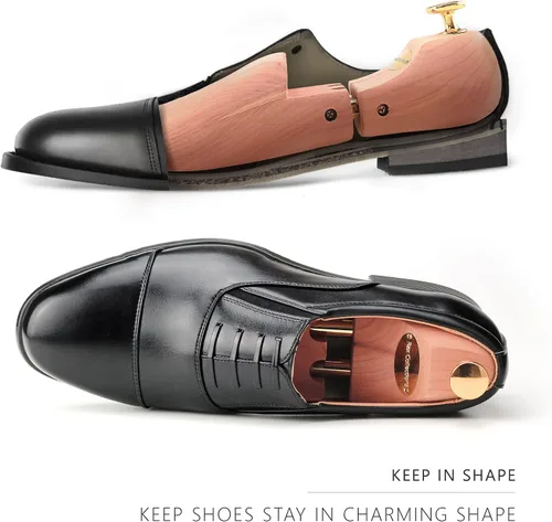 Vista 3 de RaxCollection Árbol de zapatos de cedro para hombres y mujeres, 1 par, organizador de zapatos de madera española de primera clase, gran regalo